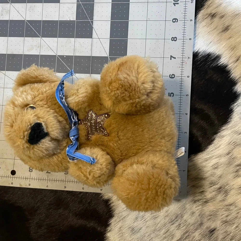 Beariff the Sheriff Plush Teddy Bear Tan Brown Cowboy Western Stuffed Animal Toy